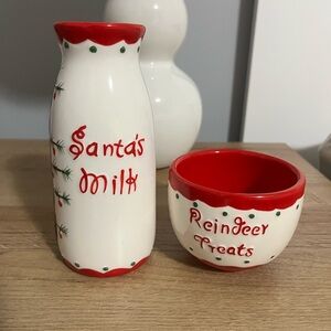 Santa's Milk and Reindeer Treats Set